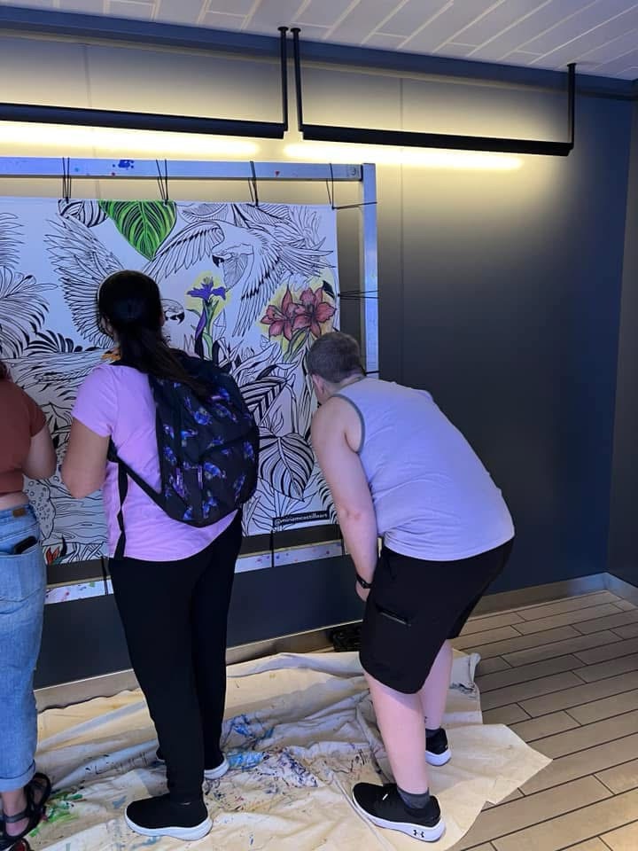 mural painting virgin voyages