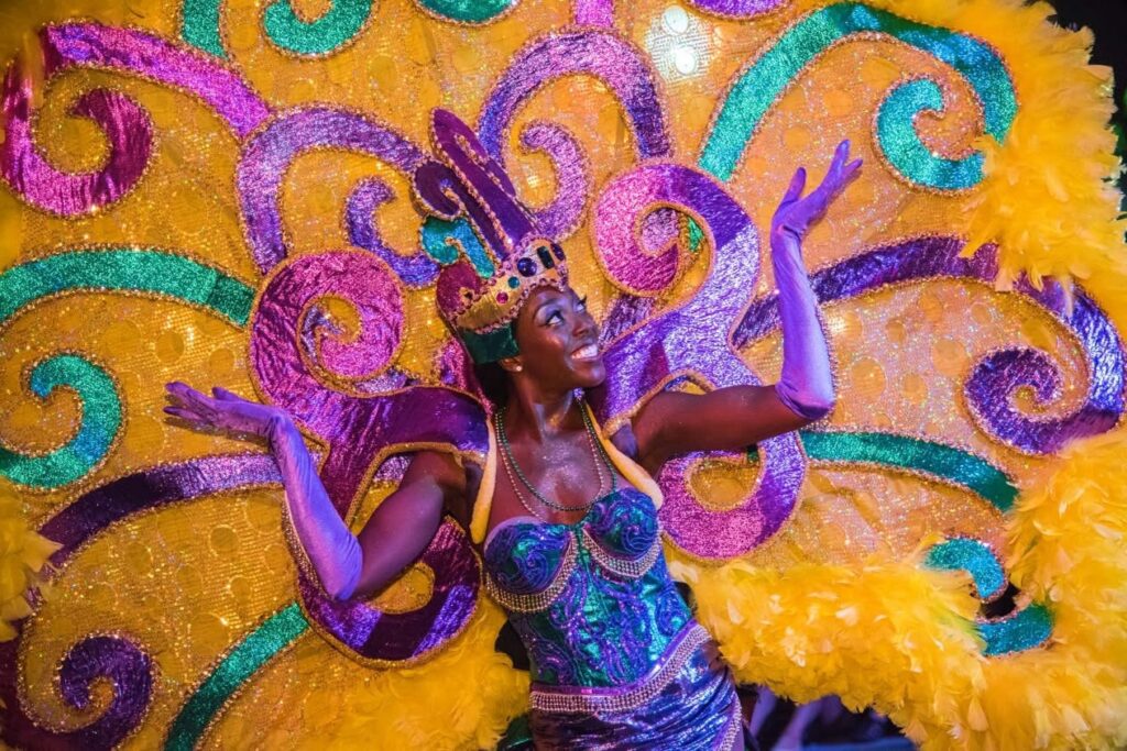 universal mardi gras street performer