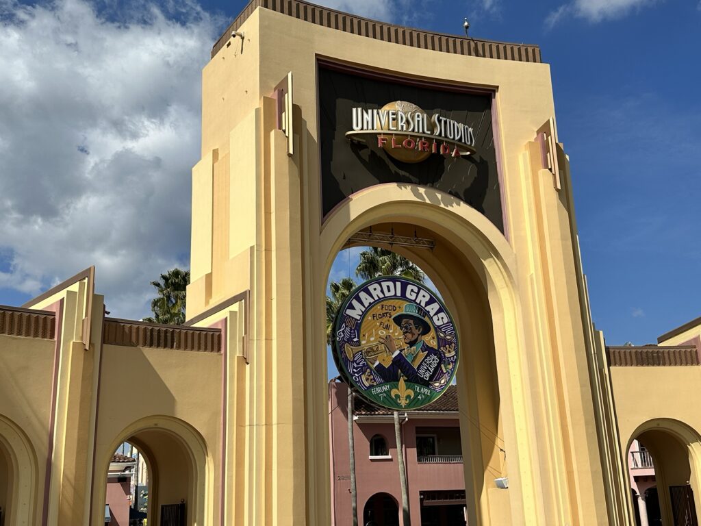 Universal Mardi Gras International Flavors of Carnaval entrance Universal Studios Florida