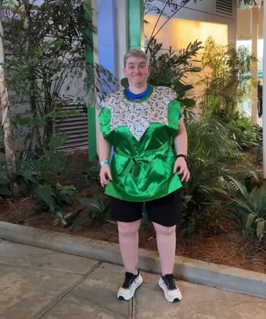 Universal Mardi Gras float rider Krewe costume